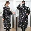 Delantal Impermeable a Prueba de Aceite de Manga Larga y Cubre-bocas Completo para Mujer, Overol Delgado de Cocina con Protección Solar, Bata de Trabajo para Adultos Hombres y Mujeres