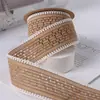 Cinturón Tejido Hueco con Borde Ondulado DIY Decoración para Textiles del Hogar Ropa Sombrero de Copa Regalo Empaque de Flores Accesorios para el Cabello con Lazo
