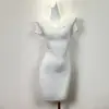 Novedades de Dongdaemun, Corea: Vibras de Protagonista Femenina Estilo Coreano, Estilo Chica Caliente Pura y Sexy, Vestido Bodycon de Cuello en U Adelgazante