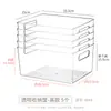 Cesta de almacenamiento para archivos A4, cesta organizadora de oficina, estante caja de almacenamiento de plástico para escritorio para archivos y revistas A4