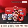 Tazas de Cerámica Domésticas Serie Mickey, Vasos de Agua Infantiles de Dibujos Animados, Souvenirs, Cerámica de Mano de Aspecto Elegante y Linda