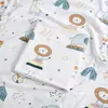 Manta Enrolar de Algodão Puro Tricotada para Recém-Nascidos, Manta para Maternidade, Manta Enrolar para Bebê, Lençol Enrolar Infantil Confortável e Respirável