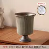 Maceta de cerámica vintage de Jingdezhen con base alta, tamaño pequeño, cerámica rústica, estilo wabi-sabi, especializada para orquídeas y phalaenopsis, con una sensación de lujo ligero y alta gama