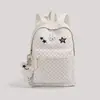 Mochila Fofa Estilo Japonês com Bolinhas e Coelho para Campus de Meninas, Adequada para Compras Diárias e Encontros, Mochila Fresca e Doce