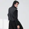 Chaleco unisex de talla grande, corte holgado, forrado de polar, atuendo para práctica de baile, conjunto casual diario para pareja de adultos