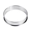 Anel Torre de Aço Inoxidável 304 Anel de Cobertura para Pizza Borda Dupla Enrolada Cortador Redondo para Biscoitos Forma para Torta Forma para Torta de Bolo Anel de Recheio
