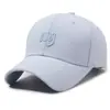 Boné de Baseball Bordado com Letra Topo Rígido Chapéu de Sol para Exterior Moda Casual Masculino e Feminino Aba Curva Rosto de Castor Chuveiro Boné Pequeno