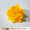 Stock de fábrica de cabezas de flores artificiales de tonos amarillos, flores falsas para bodas, flores de seda, materiales para accesorios hechos a mano y materiales florales para paisajismo de ingeniería al por mayor