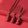 Colgante de Calabaza de Cinabrio Crudo, Colgante de Calabaza Lisa, Llavero, Cadena para Teléfono, Calabaza al por Mayor, Se Puede Desenroscar, Dropshipping Disponible