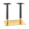 Patas de Mesa de Acero Inoxidable y Hierro Estilo Lujo Ligero, Base de Mesa de Comedor de Pizarra y Mármol, Base para Mesa de Café, Restaurante, Tienda de Té con Leche