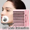 Europa y Estados Unidos transfronterizo bueno DIY segmentado racimo único pestañas postizas autoinjerto rizadas tridimensionales conjunto mixto fábrica en stock