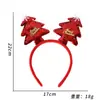 Decorações de Natal galhadas de alce tiara tiara festa de Natal chapéu de Natal tiara de árvore de Natal presente infantil