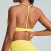 [Procesamiento y Personalización] Nuevo Estilo Europeo y Americano Chaleco de Yoga sin Costuras para Mujer Espalda Hermosa en Forma de I Sujetador Deportivo Sujetador de Yoga Correr
