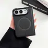 Madera de Álamo Textura de Cuero Aplicable a Funda de Teléfono iPhone 18 DUO Apple 18 Duo Magnético Nueva Funda Protectora Plegable