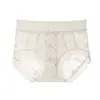 # 2527 # Calzones de Encaje Lindos y Sexys para Mujer, Seda Helada Delgada, Transpirables, Antibacterianos, Ajustados a la Cadera, Venta al por Mayor