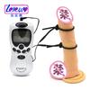 [Anillo de pene con hebilla de resorte] Juguetes sexuales Juego de masturbación masculina Anillo de orgasmo con descarga eléctrica con anfitrión