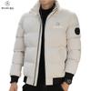 Casaco acolchoado de algodão com gola alta masculina engrossado inverno quente moda com zíper casaco casual jaqueta acolchoada Novo em estoque