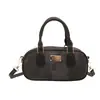 Bolso de cuadros modelo nuevo 2026, bolso tipo bowling elegante y texturizado, bolso con almohadilla para el hombro, bolso de cuadros tipo bowling