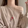 Bolsa de Llaves Larga de Cuero con Colgante para Llavero Collar con Marca de Cuero Llavero para Gafas Accesorios de Moda