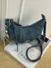 Bolsa feminina de nicho da moda, nova bolsa de ombro popular de moda verão 2026, bolsa de bolinho, bolsa transversal tipo chifre