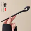 Pente de franja floral estilo antigo para mulheres, novo pente moderno estilo chinês para coques, pente simples Hanfu cheongsam, acessório de cabelo, ornamento de cabelo