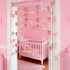 Cortinas de Hilo de Melocotón con Lindas Decoraciones de Frutas y Abejas para Niñas, Cortinas para Puerta Divisoria, Decoraciones Colgantes, Cortinas Decorativas para Dormitorio