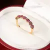 Comercio exterior transfronterizo nuevo diseño de moda europeo y americano nicho estilo de corte incrustado circonita colorida lujo anillo elegante