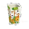 Caixa de Pipoca Spot Decoração de Festa de Feriado Unicórnio Borboleta Animal Tubo de Pipoca Decoração Arranjo Suprimentos