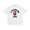 Fornecimento Exclusivo Transfronteiriço Marca Japonesa Tendência Estampa Camuflada Gola Redonda Pulôver Solto Manga Curta Camiseta Jovem Camiseta de Verão