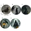 Posavasos de Madera Halloween Festival Clásico Retro Restaurante Vajilla Aislamiento Posavasos para Té Antideslizante Base para Taza Set Festivo