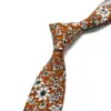 Corbata de Algodón Floral para Hombre Color Macarrón Estampada Estrecha 6cm Atada a Mano Corbata Casual Coreana