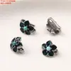 Plata de Ley S925 Marca Fantasma de Montaña Portaflores Pequeño Botón de Presión Turquesa Hebilla de Gancho Accesorios Hebilla de Cola Retro DIY Material