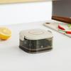 Caixa de Armazenamento de Cebolinha Gengibre Alho para Cozinha Geladeira Cebolinha Pequenos Ingredientes Caixa para Manter Fresco Quadrada Grau Alimentício Drenável Caixa para Preparar Pratos Porcionamento