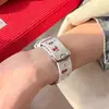 Pulseira de Couro Pintada com Impressão UV Katie Adequada para Apple Watch Iwatch Geração 11 10/987Ultra/Se