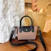 Nueva bolsa de tela de comercio exterior con un elegante diseño de PU, que presenta un aspecto único de patchwork, una gran capacidad y un diseño moderno de bloques de color, perfecta como bolso de hombro, bolso tote o bolso cruzado