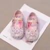 Zapatos de Princesa de Cristal para Niñas Elsa Lazo Pedrería Zapatos de Piel 2026 Zapatos de Performance para Niños Zapatos Individuales de Suela Suave