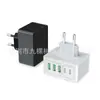 Cargador Rápido de 5 Puertos 50W Adaptador de Corriente Pd Enchufe Cargador de Pared Multi-Puerto Adecuado para Apple y Android