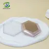 Caja de Polvo Nueva Shanyi con Forma de Diamante de Doble Capa Galvanizada, Tapa Abatible, Material de Empaque para Polvo, Caja de Empaque de Plástico para Polvo con Espejo