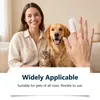 Lenços dentários para pets para limpar os dentes, remover placa bacteriana e tártaro de gatos e cães; lenços macios e confortáveis para ponta dos dedos