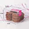 Venda por atacado caixa de biscoito de grau alimentício caixa transparente assando mousse pêssego bolo crocante pequena caixa de pastelaria ocidental manteiga tiramisu