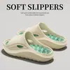 Pantuflas de masaje para pies modelo nuevo de verano 2026, con suela gruesa, para interior, hogar, baño, antideslizantes, transpirables, resistentes al desgaste, sandalias para mujer