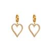 Pendientes de acero de titanio con diamantes de imitación, nuevos y exquisitos, de moda transfronteriza, con forma de mariposa de trébol y amor, de alta calidad, al por mayor.