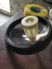 Ordenhadeira a pistão, anel de vedação hermético em aço inoxidável, mangueira de leite pequena, mangueira de ar pequena, teto da teteira, interruptor de energia, acessórios para ordenhadeira