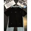 Venta Directa Transfronteriza Verano 2026 Nueva Camiseta de Manga Corta de Color Sólido Estilo Retro Americano para Hombre Remaches Holgada Versátil Casual