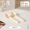 Oso Pequeño de Dibujos Animados Ins Crema Cerámica Vajilla Tazones y Platos Color Bajo Esmalte Hogar Tazón de Arroz Tazón de Sopa Platos para Comidas Mudanza a un Nuevo Hogar