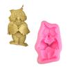 Molde de Silicone Formato Coruja DIY Molde Dobrável para Bolo Artesanal Ferramenta Dobrável para Doce Molde para Bolo Outro Sem Silicone