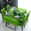 Mantel impermeable estampado transfronterizo Funda de silla estampada para restaurante y hogar Mantel Funda de silla traje traje Patrick