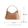 2026 Nuevo Bolso de Mano de Cuero Acolchado de Vaca con Diseño de Bolita Tejido Bolso de Hombro Cruzado Bolso de Cuero Genuino de Moda para Mujer