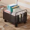 Estantería para libros, organizador móvil para mochilas de estudiantes, herramienta de almacenamiento de libros debajo del escritorio, carrito pequeño de pie, artículo útil para uso en el aula