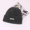 Gorro de lana para mujer, cálido, pequeño, de punto, para otoño e invierno, original, combinable con todo, con protección para las orejas, ideal para estudiantes, para ir de compras o para el frío.